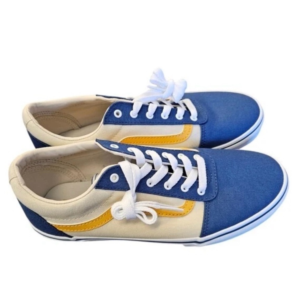 Vans Blue and Yellow Women's Sneakers